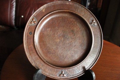 Roycroft Hammered Copper 10 inch Tray