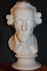 Rare Meissen White Porcelain Bust Frederick The Great