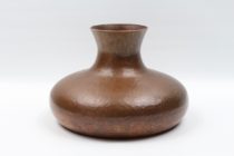 Signed Roycroft Arts & Crafts Hand Hammered Copper Gourd Squat Vase Model # 239