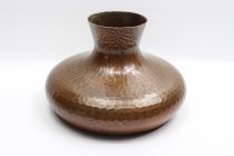 Roycroft Arts & Crafts Hand Hammered Copper Gourd Squat Vase Model # 239