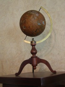 Perce's Magnetic Globe - Antique Civil War Era School Model