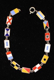 MS St Louis Souvenir Bracelet – Voyage of the Damned - Nautical Flags & Nazi Flag
