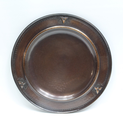 Roycroft Arts & Crafts Hand Hammered Copper Tray