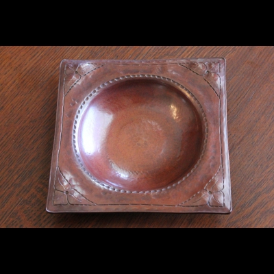 Hand Hammered Copper Porringer Signed R B Reitz #6 of 9